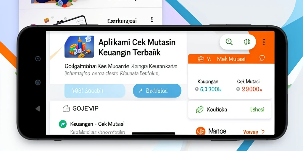 Antarmuka GOJEKVIP menampilkan berbagai fungsi untuk cek mutasi keuangan.
