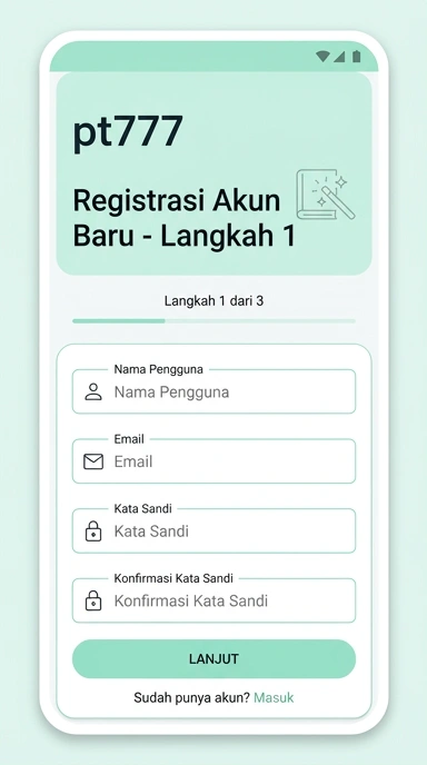 Panduan Registrasi Akun pt777 untuk Pengguna Android